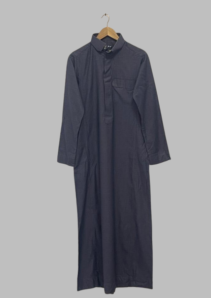 Jellaba rayures bleue - L - J18