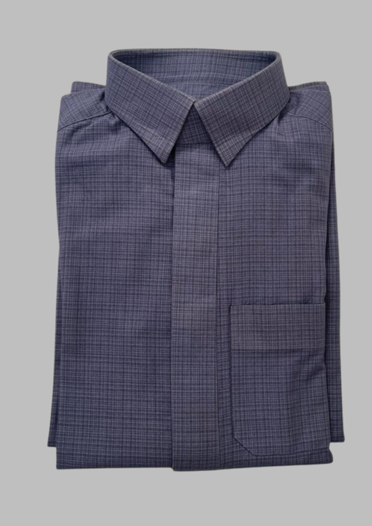 Jellaba rayures bleue - L - J18