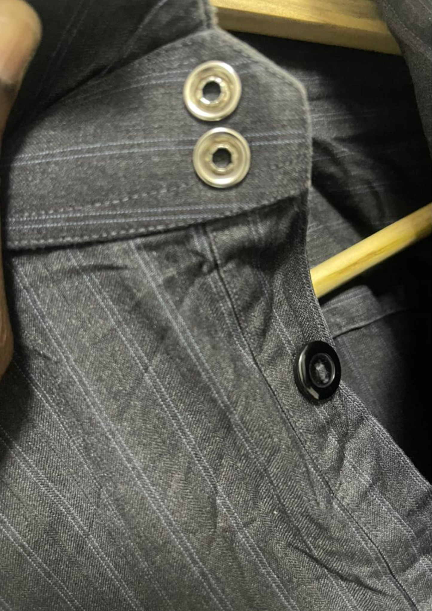 Jellaba gris rayures - L/XL - J 38