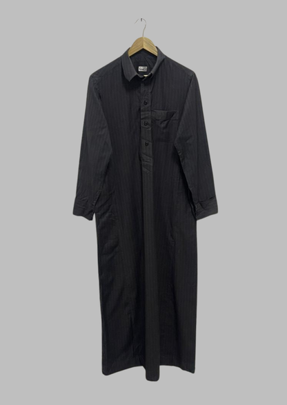 Jellaba gris rayures - L/XL - J 38