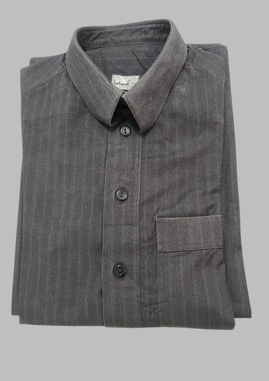 Jellaba gris rayures - L/XL - J 38