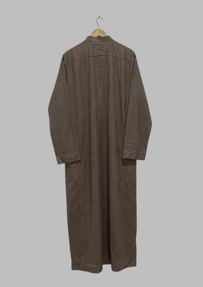 Jellaba beige rayures - L/XL - J26