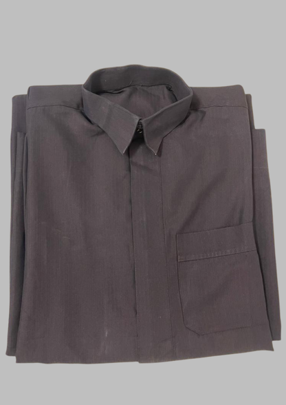 Jellaba bleu rayé - 2XL - J37