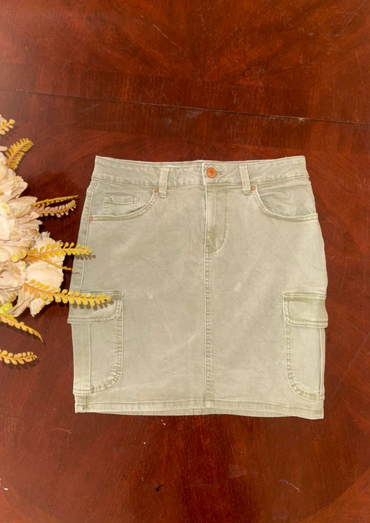 Jupe verte en jean - Only - Taille S (J54)