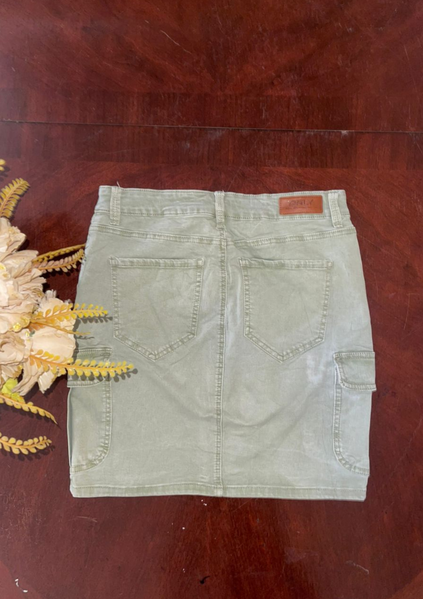 Jupe verte en jean - Only - Taille S (J54)