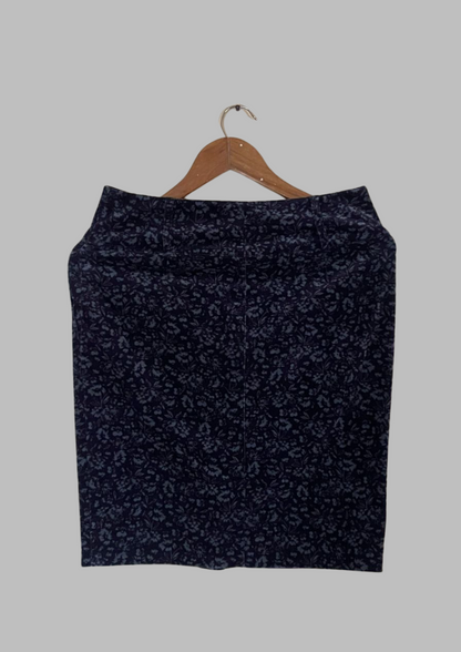 Jupe velours à motifs - Kew - Taille S (J65)