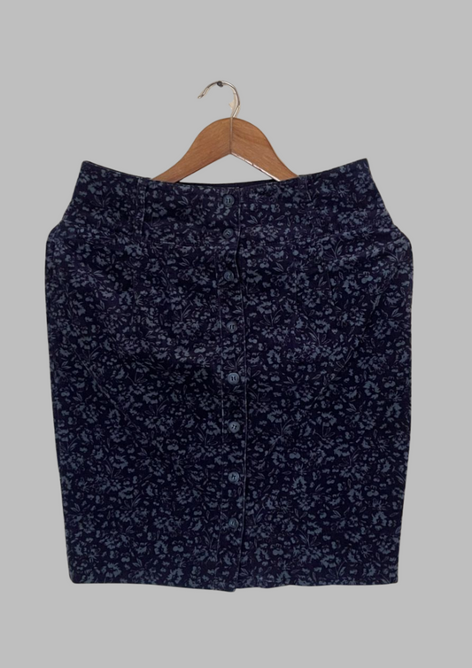 Jupe velours à motifs - Kew - Taille S (J65)