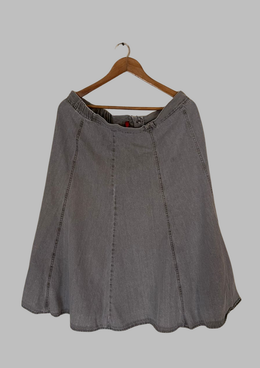 Jupe jean grise - Classic - Taille 2XL (J74)