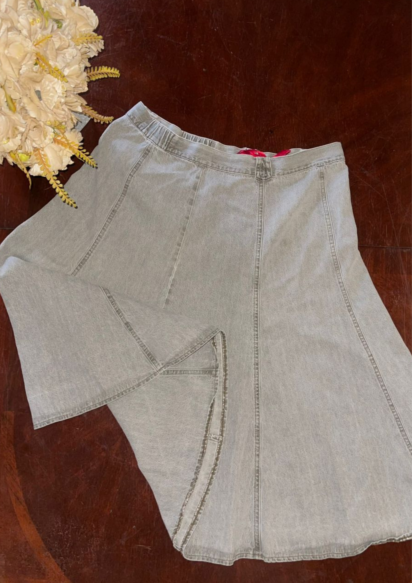 Jupe jean grise - Classic - Taille 2XL (J74)