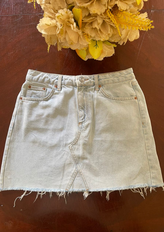Jupe jean bleu clair - BDG - Taille S (J92)