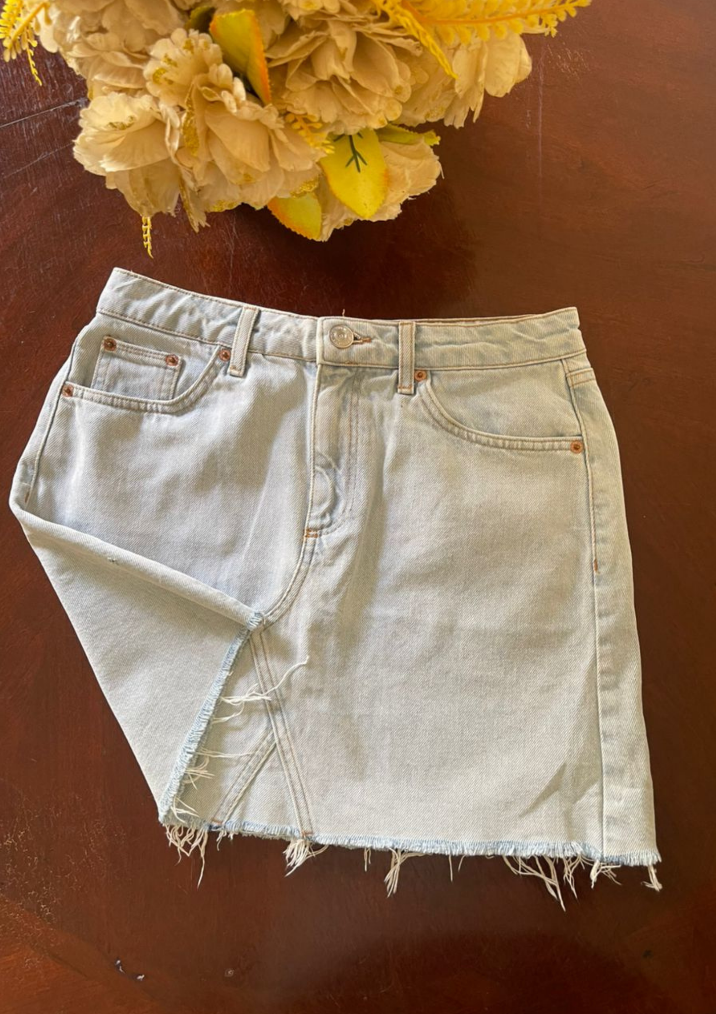 Jupe jean bleu clair - BDG - Taille S (J92)