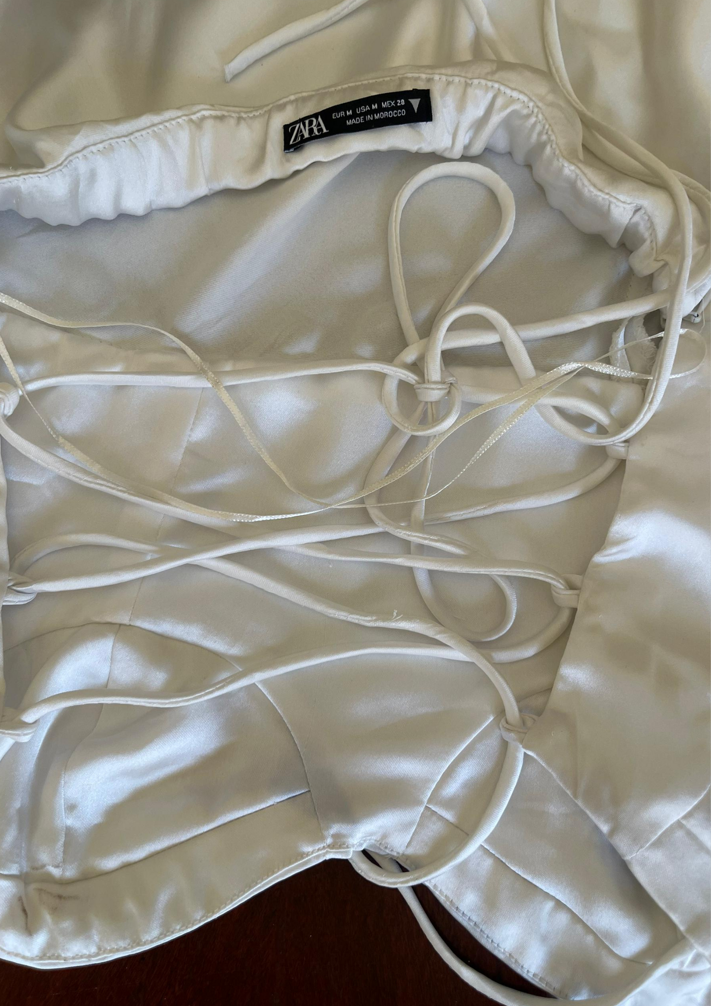 Robe lacets - Zara - Taille S (M137)