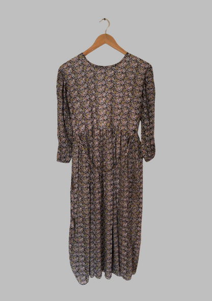 Robe florale avec ceinture - Taille M/L (N7)