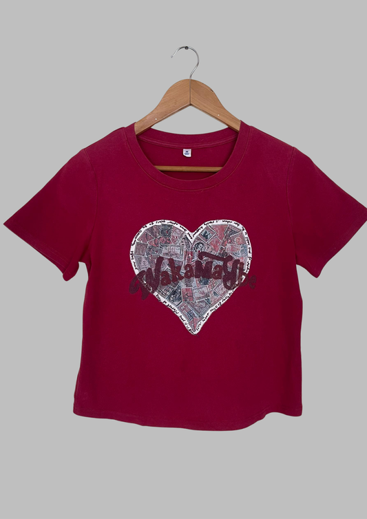 Haut crop imprimé - Taille S/M (M42)