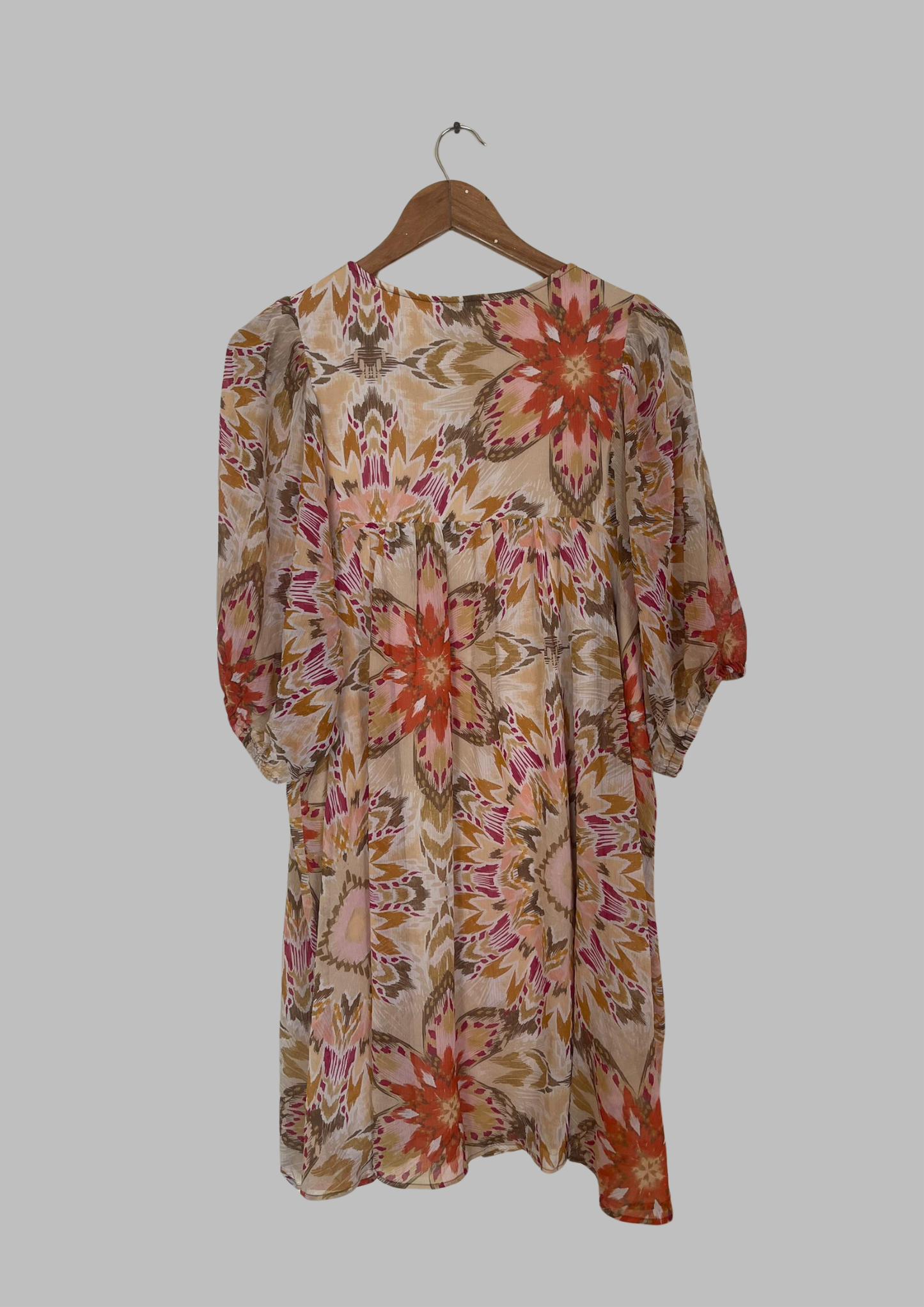 Robe florale - Papaya - Taille L/XL (N1)