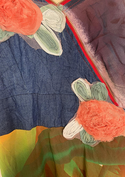 Robe florale longue - Taille S/M (N47)