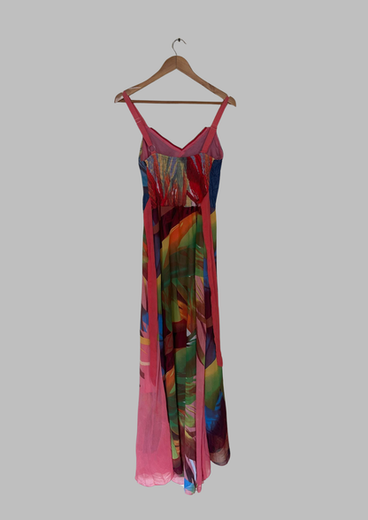 Robe florale longue - Taille S/M (N47)