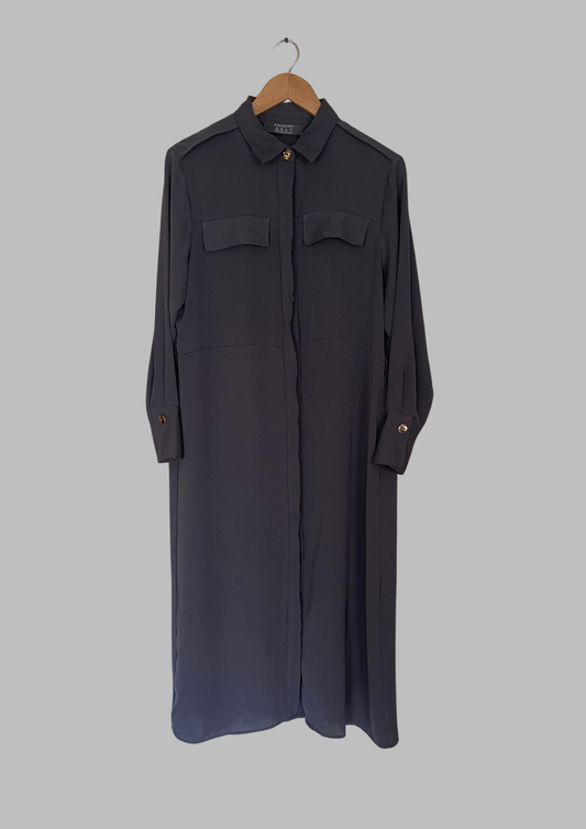 Robe grise - Primark - Taille L (N58)