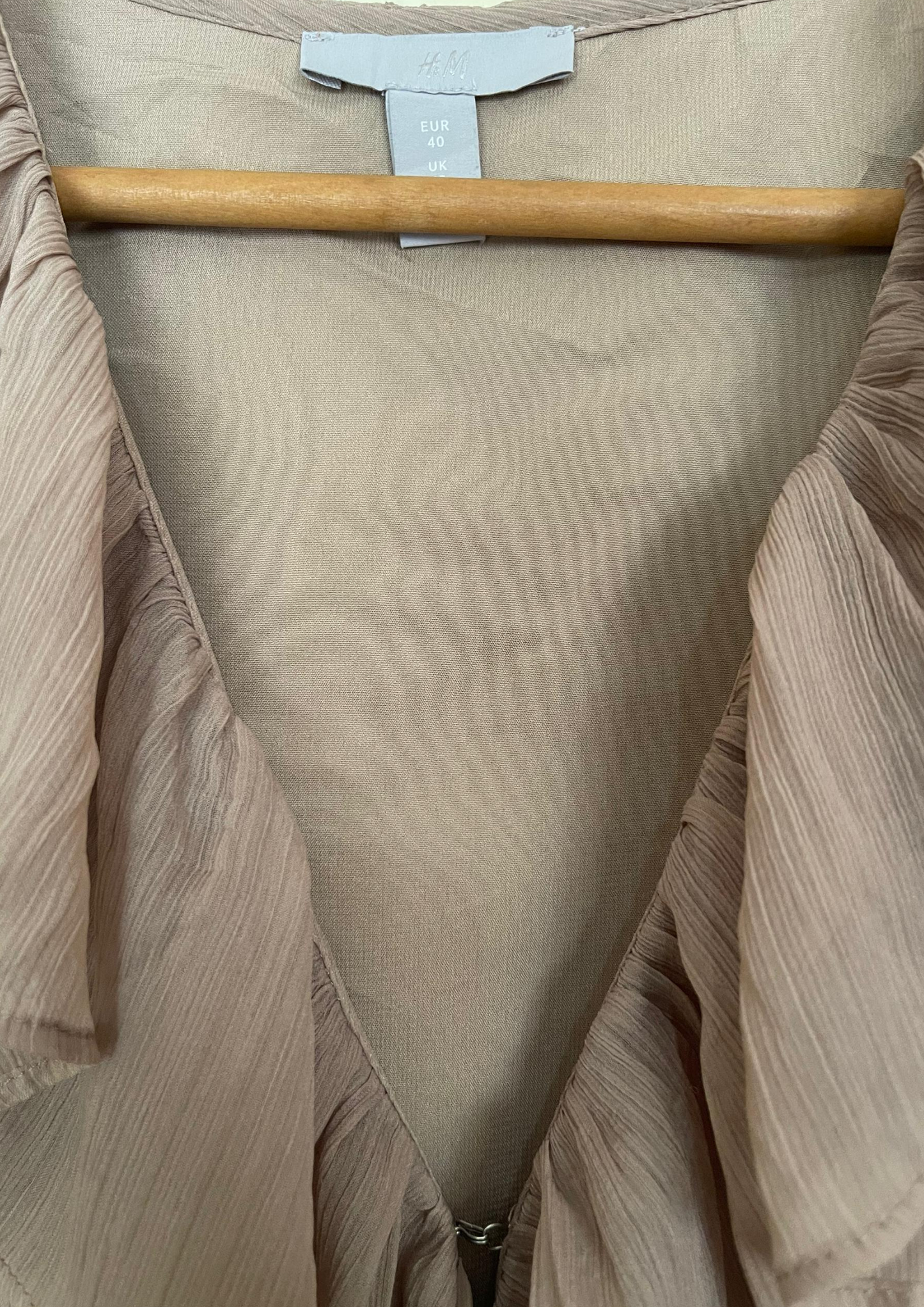 Robe dame plissée - H&M - Taille L/XL (N60)