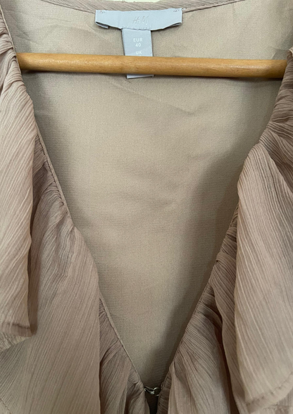 Robe dame plissée - H&M - Taille L/XL (N60)