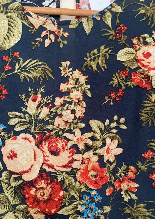 Robe florale - H&M - Taille L (N71)