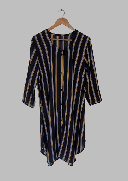Robe à bandes - Taille XL (N59)