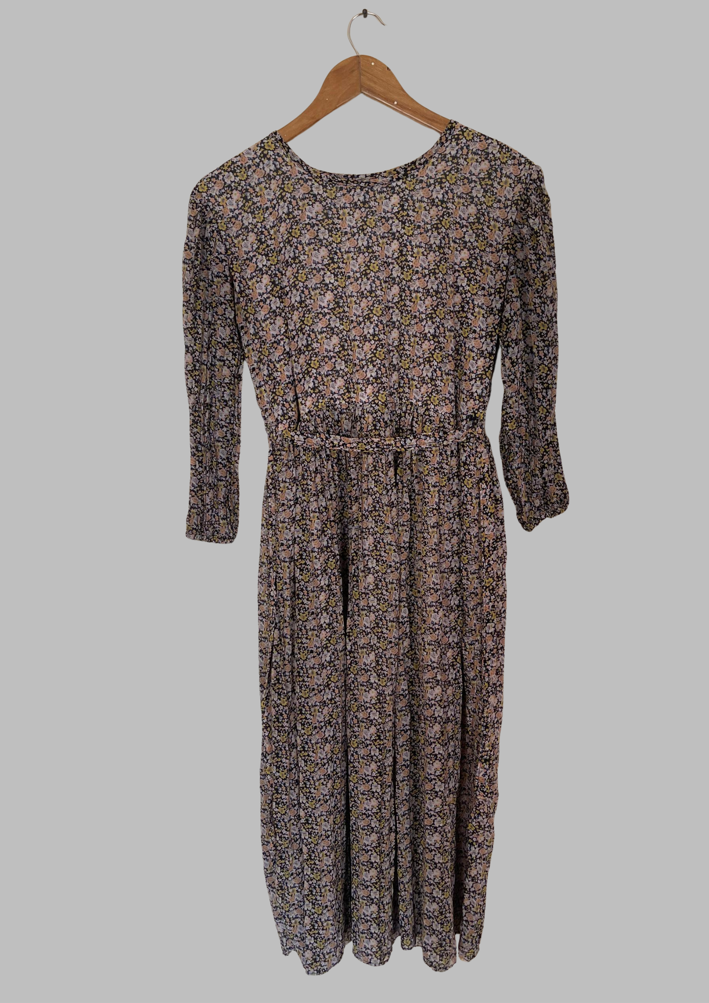 Robe florale avec ceinture - Taille M/L (N7)