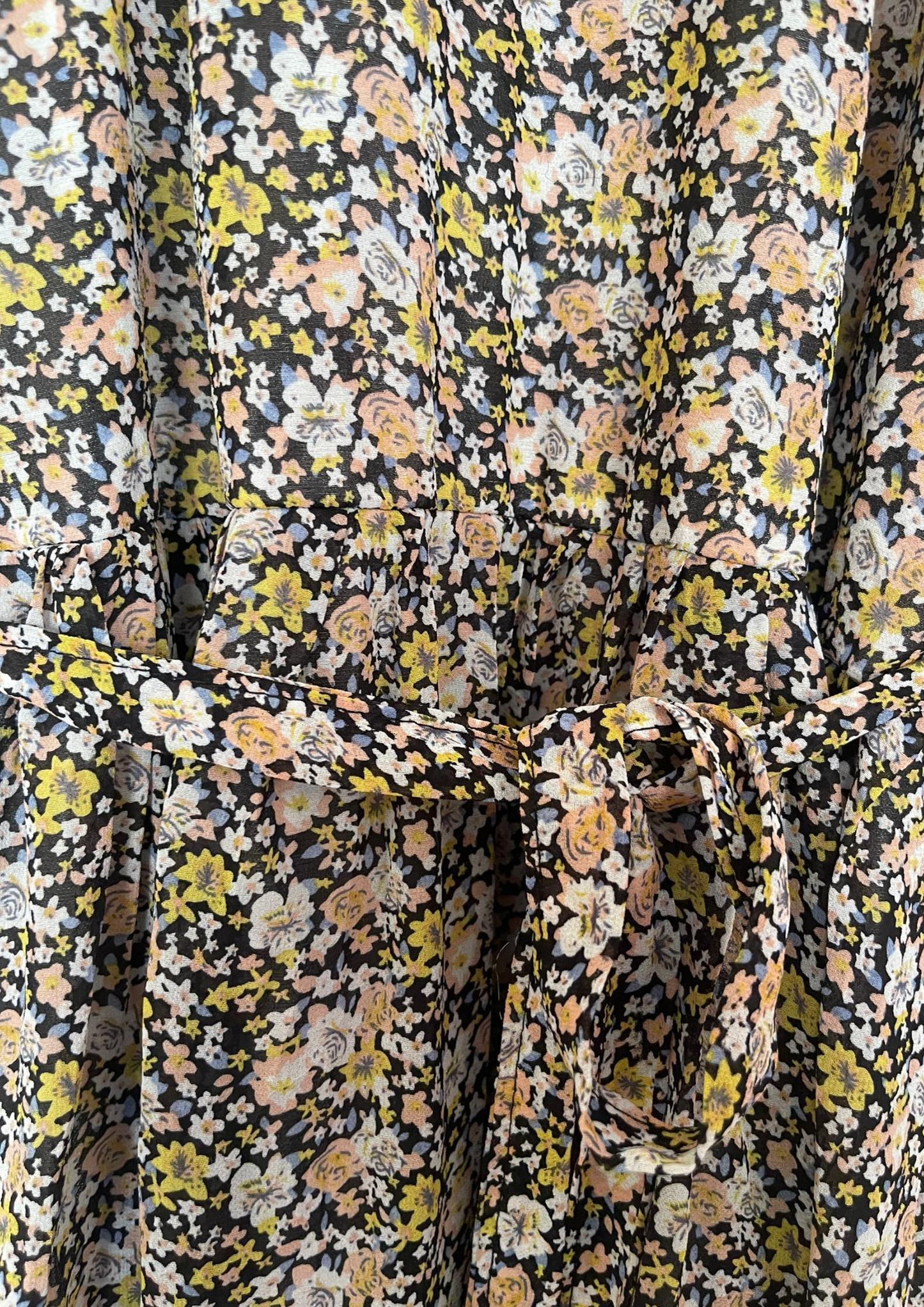 Robe florale avec ceinture - Taille M/L (N7)