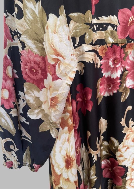 Robe longue florale - Taille XL (N88)