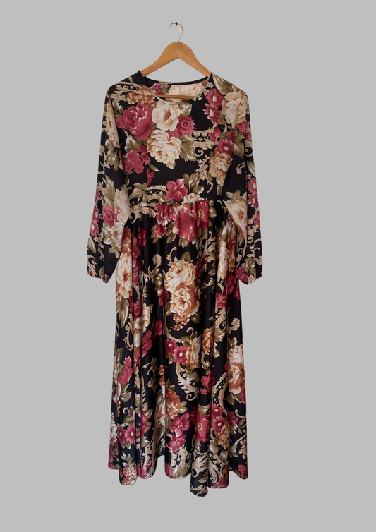 Robe longue florale - Taille XL (N88)