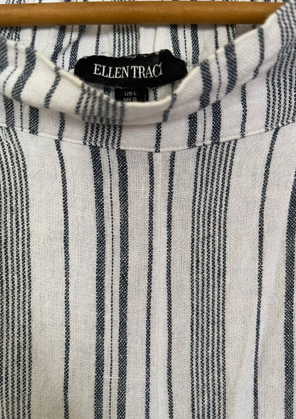 Pantalon à bandes - Ellen Tracy - Taille L (P118)