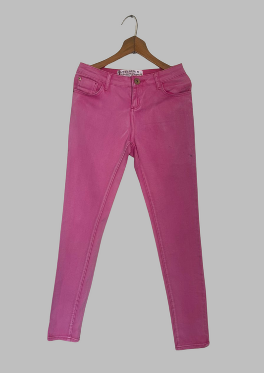 Jean rose skinny - Denim - Taille XS (P124)