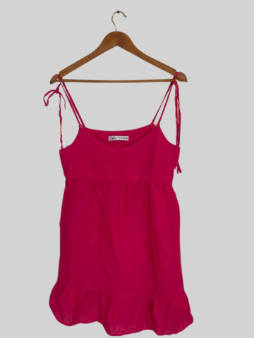 Haut rose à bretelles - Zara - Taille S