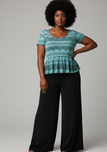 Haut floral - Attention - Taille S/M (M117)