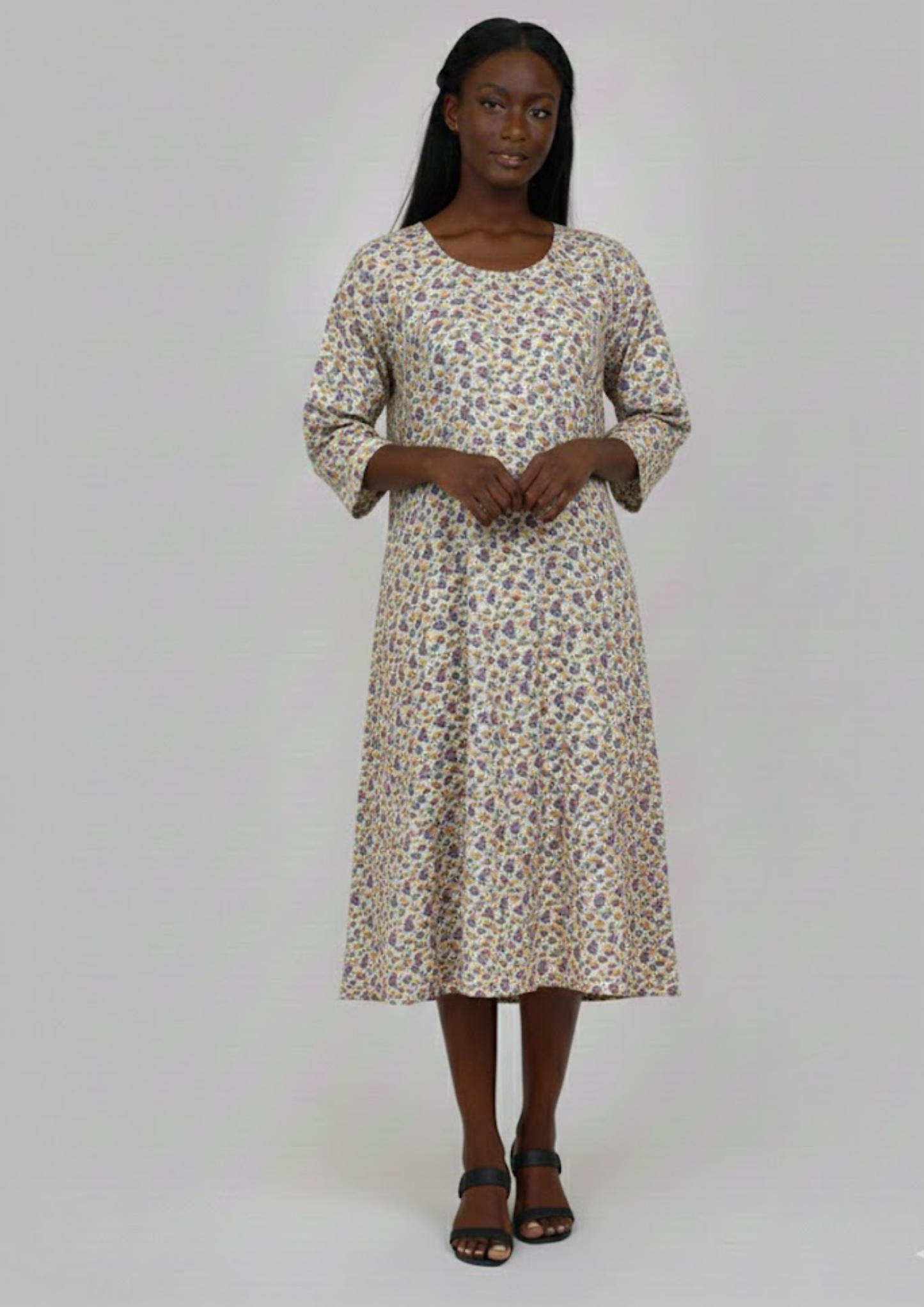 Abaya florale - Taille L - A19