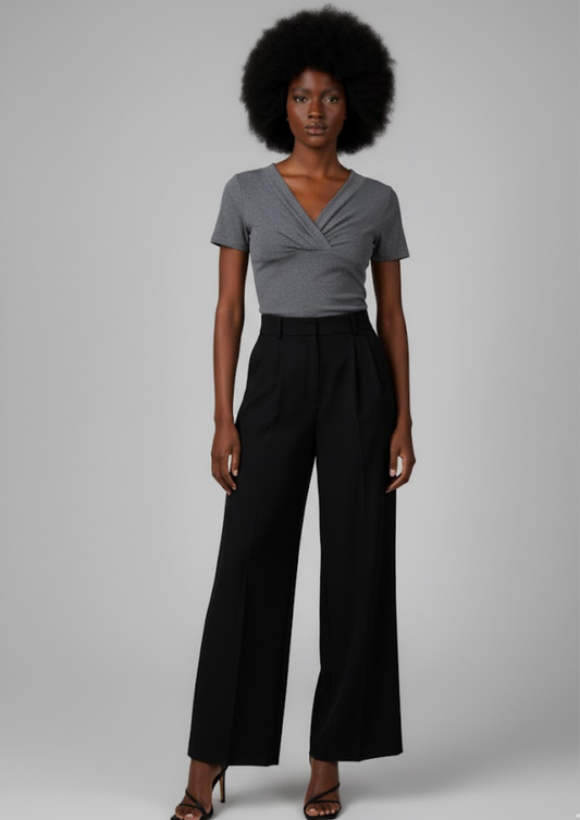 Haut croisé gris - Taille S/M (M70)