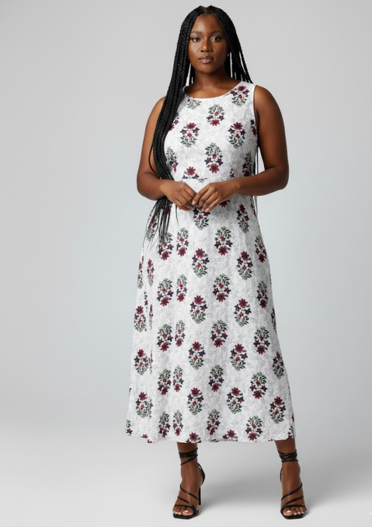 Robe florale - Taille XL (N49)