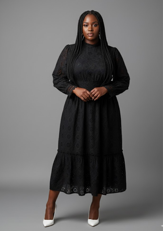 Robe brodée - Adiva - Taille XL (N124)