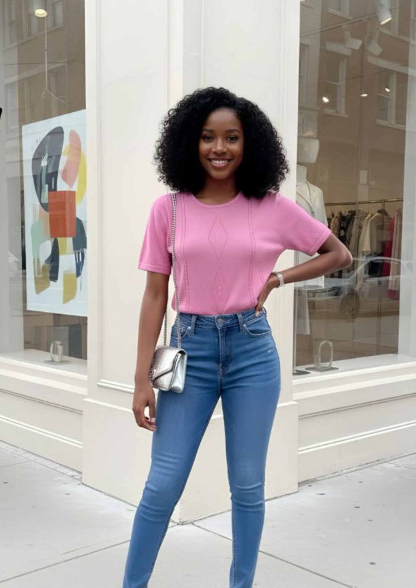 Haut fluide rose - Taille S/ (M152)