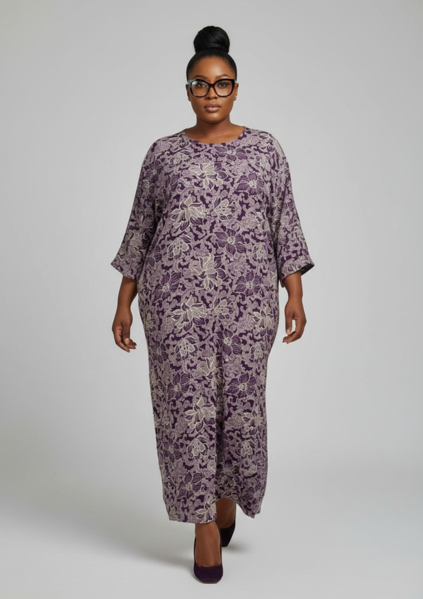 Abaya florale - L/XL - A5