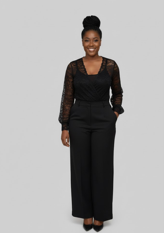 Bodysuit dentelle - Zara - Taille L (R11)