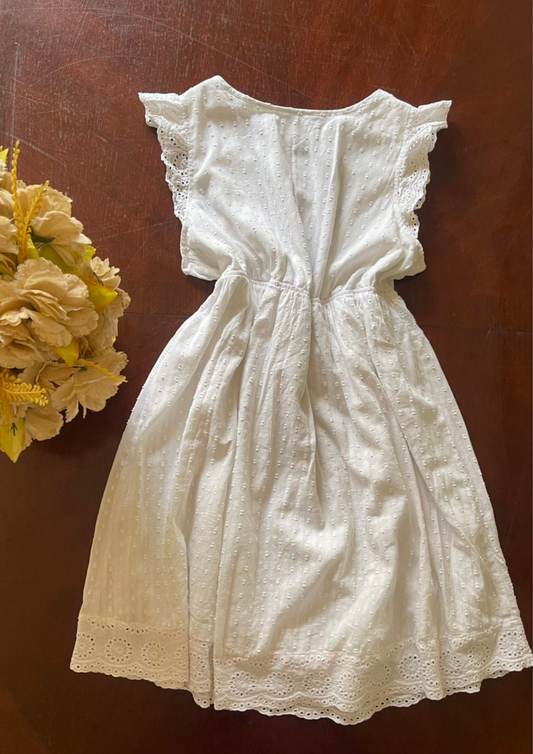 Robe brodée dos ouvert - Shein - Taille S/M (R154)